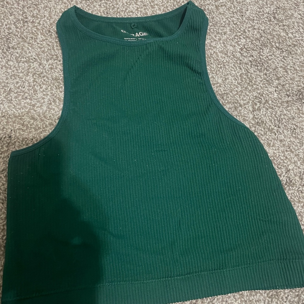 Garage top! Prettiest green for this season, perfect to wear under a cardigan!